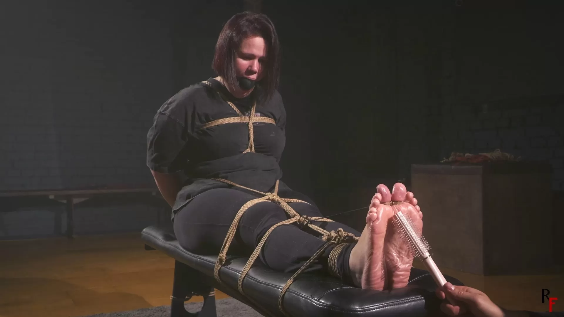 RFStudioProduction – Weightlifter Girl – Tickling Her Wrinkled Soles in Tight .webp