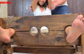 Perverstage – Giovanna is Tickled by Two Evil Ticklers